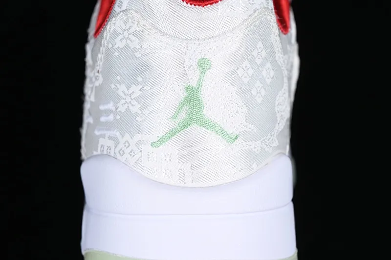 All categories Air Jordan Jordan series basketball shoes Air Jordan 5 Air Jordan 5 Low AJ5 Joe 5 white jade silk low-top basketball shoes DM4640-666